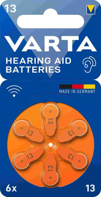 VARTA Hearing Aid Battery 13 BLI 6