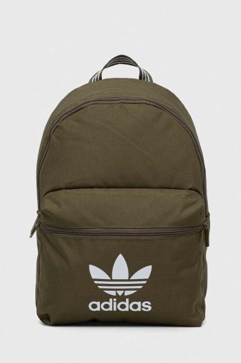 Ruksak adidas Originals zelená farba, veľký, s potlačou, IS4361