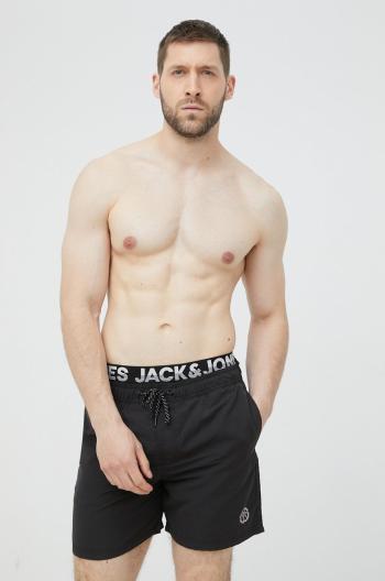 Plavkové šortky Jack & Jones čierna farba