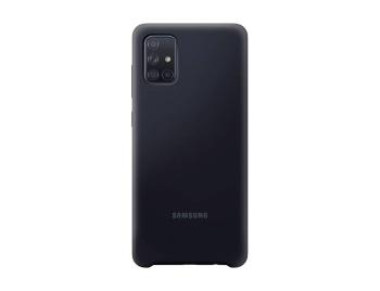 Samsung Silicone Cover Cover Samsung Galaxy A71 čierna