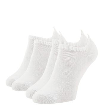 TOMMY HILFIGER - 2PACK biele členkové ponožky-43-46