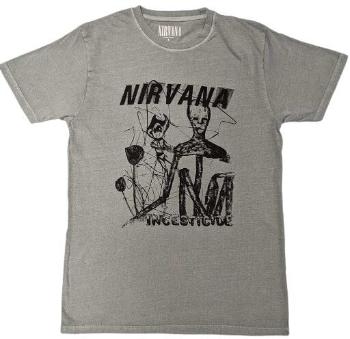 Nirvana Tričko Incesticide Stacked Logo Green S