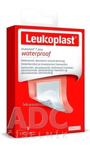 LEUKOPLAST LEUKOMED T PLUS absorpčná náplasť na rany, vodeodolná, 5x7,2 cm, 1x5 ks