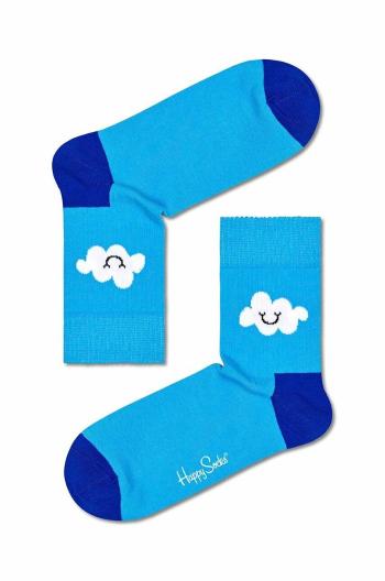 Ponožky Happy Socks Light Blue Cloud 1/2 Crew tyrkysová farba