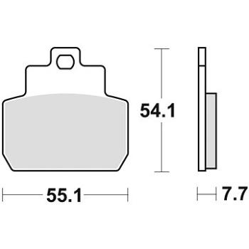 Braking brzdové doštičky (semi-metalická zmes SM1) (2 ks) M501 – 187 (M501-187)