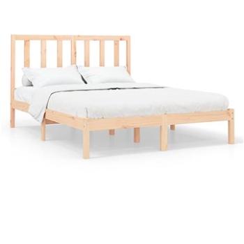 Rám postele masívne drevo 120 × 200 cm, 3106763