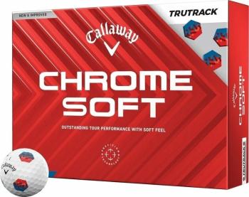 Callaway Chrome Soft 2024 White TruTrack Golfové lopty