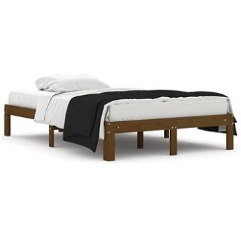 Rám postele medovo hnedý masívne drevo 120 × 190 cm Small Double, 810338