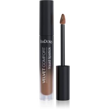 IsaDora Velvet Comfort polomatný rúž odtieň 68 Cool Brown 4 ml