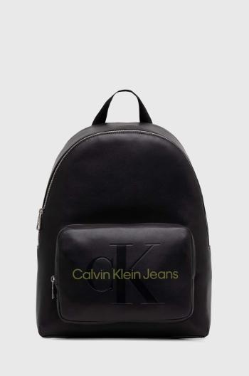 Ruksak Calvin Klein Jeans dámsky, čierna farba, veľký, jednofarebný, K60K611867