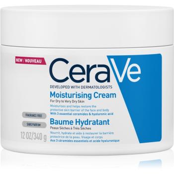 CeraVe Moisturizers hydratačný krém na tvár a telo pre suchú až veľmi suchú pokožku 340 g