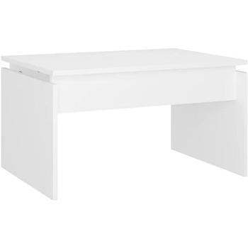 SHUMEE Konferenčný stolík biely 68 × 50 × 38 cm drevotrieska, 808332
