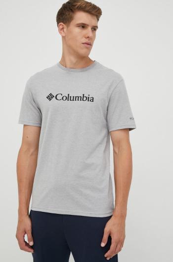 Tričko Columbia pánske, šedá farba, s potlačou