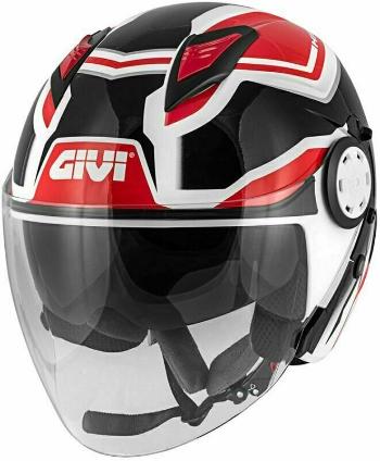 Givi 12.3 Stratos Shade White/Black/Red M Prilba