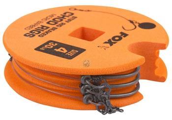 Fox hotový návdäzec edges stiff chod rig standard 3 ks-veľkosť 4 / nosnosť 30 lb