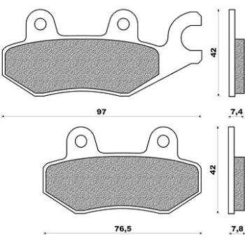 NEWFREN brzdové doštičky (zmes OFF ROAD ATV ORGANIC) (2 ks) M502-795