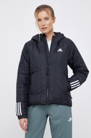 Bunda adidas Performance GU3957 dámska, čierna farba, prechodná