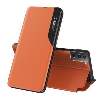 IZMAEL Samsung Galaxy S21 5G Elegantné knižkové puzdro View Case  KP10860 oranžová