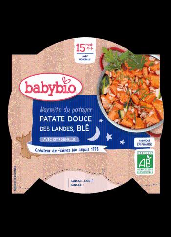 Babybio Good Night menu Sladké zemiaky, mrkva, cuketa z Provence s citrónovou trávou 260 g