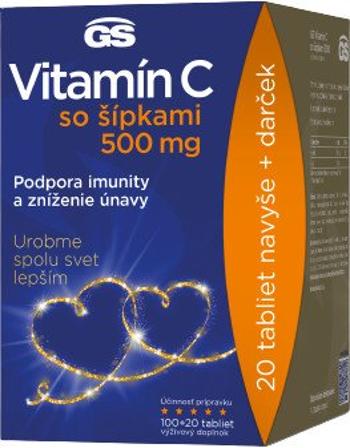 GS Vitamín C500 + šípky - darčekové balenie 120 tabliet