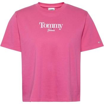 Tommy Jeans  Tričká s krátkym rukávom CAMISETA ROSA MUJER   DW0DW13698  Ružová