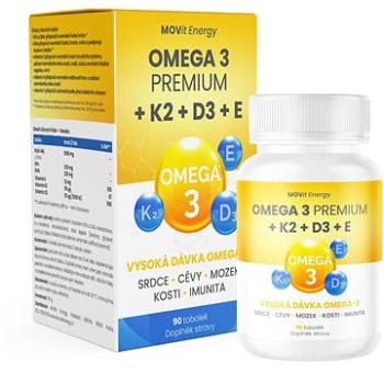 MOVit Omega 3 Premium + K2 + D3 + E, 90 tob. (4656782) + ZDARMA Šatka Movit Energy