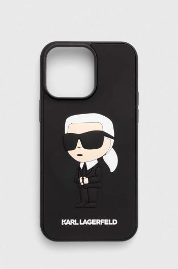 Puzdro na mobil Karl Lagerfeld iPhone 14 Pro Max 6.7" čierna farba