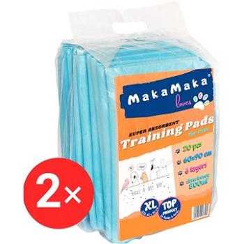 MakaMaka Super Absorbent Training Pads for Pets XL – 60 × 90 cm 2× 20 ks (CHPap0003ss)