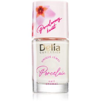 Delia Cosmetics Porcelain lak na nechty 2 v 1 odtieň 02 Cream 11 ml