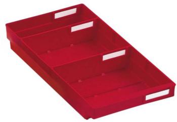 Kappes 6631.00.3151 regálová krabica  vhodné pre potraviny (š x v x h) 240 x 65 x 400 mm červená 1 ks