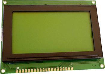 Display Elektronik LCD displej  čierna žltozelená 128 x 64 Pixel (š x v x h) 93 x 70 x 10.8 mm DEM128064ASYH-LY