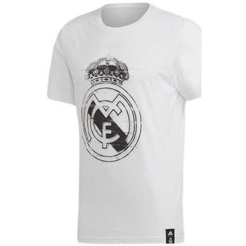 adidas  Tričká s krátkym rukávom Real Madrid Dna Graphic Tee  Biela