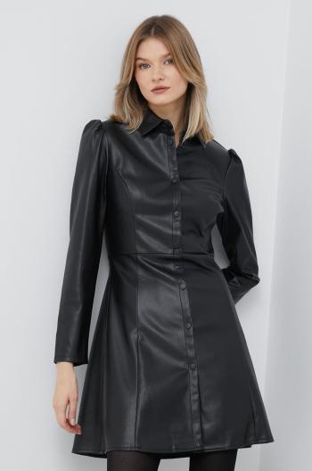 Šaty XT Studio čierna farba, mini, áčkový strih