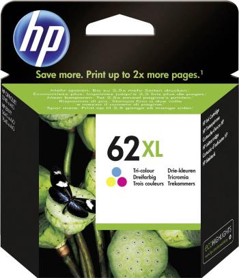HP 62 XL Ink cartridge originál  zelenomodrá, purpurová, žltá C2P07AE náplň do tlačiarne