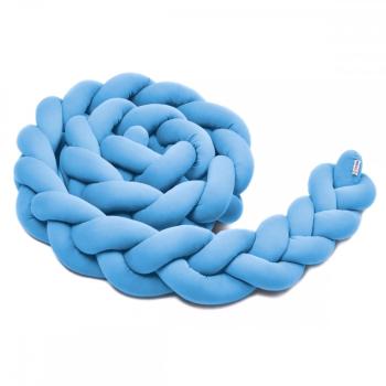 Copánkový mantinel 360 cm - modrý Blue Bed snake