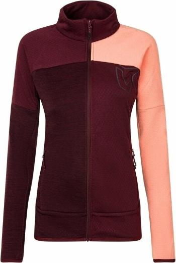 Rock Experience Kobra Mock Neck FZ Woman Fleece Windsor Wine/Desert Flower/Windsor Melange M Outdoorová mikina