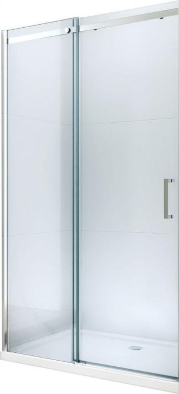 MEXEN - Omega posuvné sprchové dvere 120 cm, transparent, chróm so sadou pre niku 825-120-000-01-00
