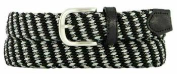 Alberto Belt Metal Braided Black/Silver Womens 90