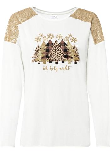 Oversize-tričko s vianočným motívom