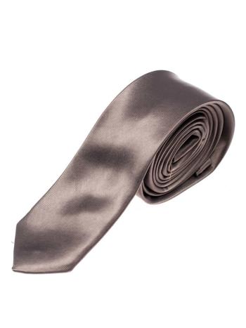 Grafitová pánska elegantná kravata BOLF K001