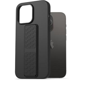 AlzaGuard Liquid Silicone Case with Stand na iPhone 14 Pro Max čierne (AGD-PCSS0032B)