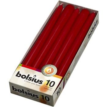 BOLSIUS parafínová sviečka bordová 10 ks (8711711157137)