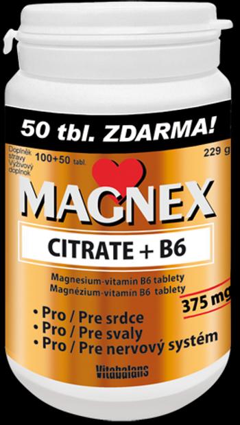 Vitabalans Oy Vitabalans MAGNEX CITRATE + B6 150 tabliet