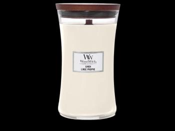 WOODWICK Linen sviečka v tvare vázy 609 g