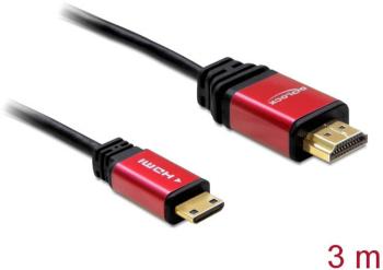 Delock HDMI prepojovací kábel #####HDMI-A Stecker, #####HDMI-Mini-C Stecker 3.00 m čierna 84337 pozlátené kontakty #####
