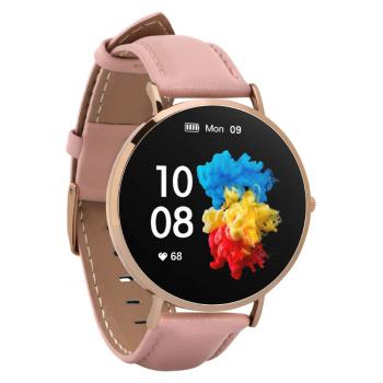 GARETT ELECTRONICS Smartwatch Verona zlatá ružový remienok múdre hodinky