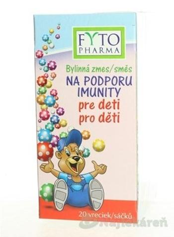 FYTO Pharma Bylinná zmes NA PODPORU IMUNITY pre deti, 20x1,5g