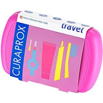 CURAPROX Travel set, ružový (7612412429886)