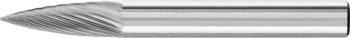 PFERD 21122556 frézovacie kolík  lomený oblúk  Dĺžka 55 mm Vonkajší Ø 6 mm Pracovná dĺžka 18 mm Ø hriadeľa 6 mm