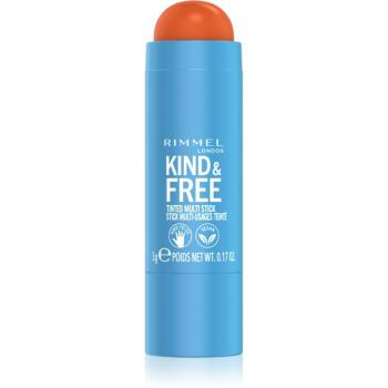 Rimmel Kind & Free multifunkčné líčidlo na oči, pery a tvár odtieň 004 Tangerine Dream 5 g